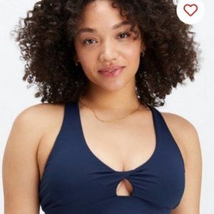 Fabletics Oasis Twist Front Sports Bra Abyss M